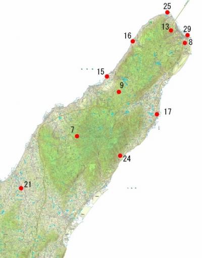 淡路市の構成文化財分布地図