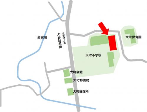 大町小学校　地図