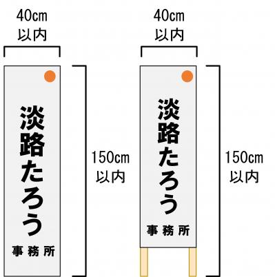 立札看板のサイズ